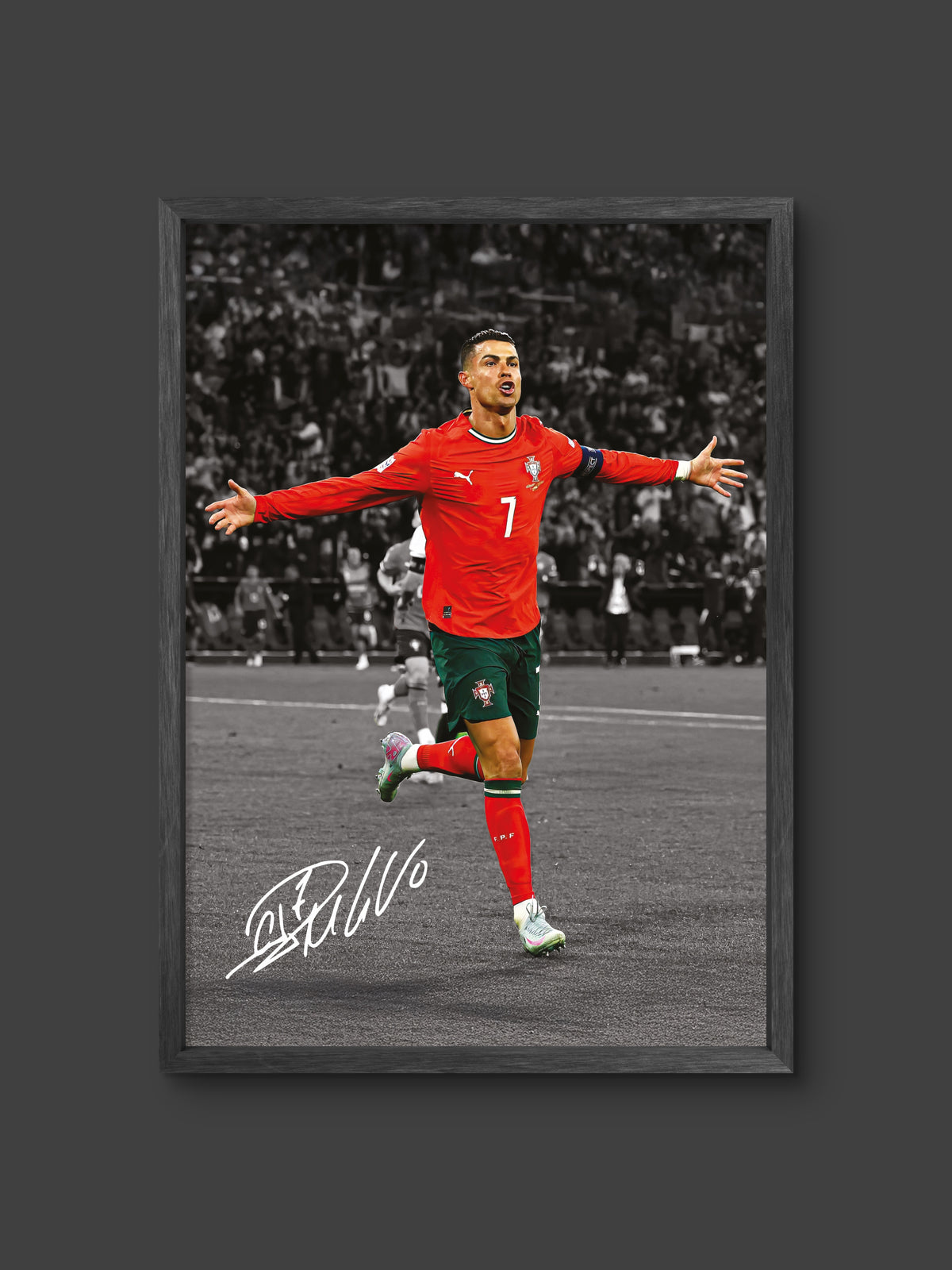 π Ronaldo CR7 Portugal Celebration Poster β Soccer Wall Art Print (100% off)