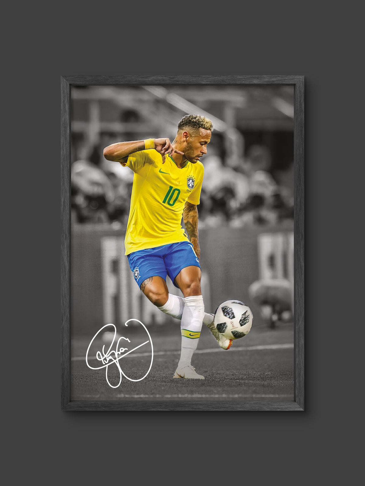 π Neymar Brazil Dribble Poster β Soccer Wall Art Print (100% off)