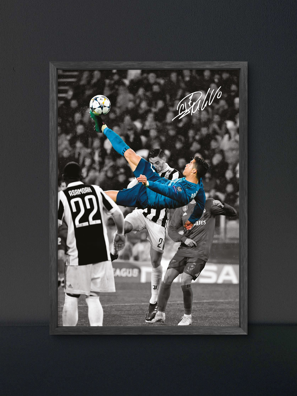 π Ronaldo CR7 Bicycle Kick Poster β Soccer Wall Art Print (100% off)
