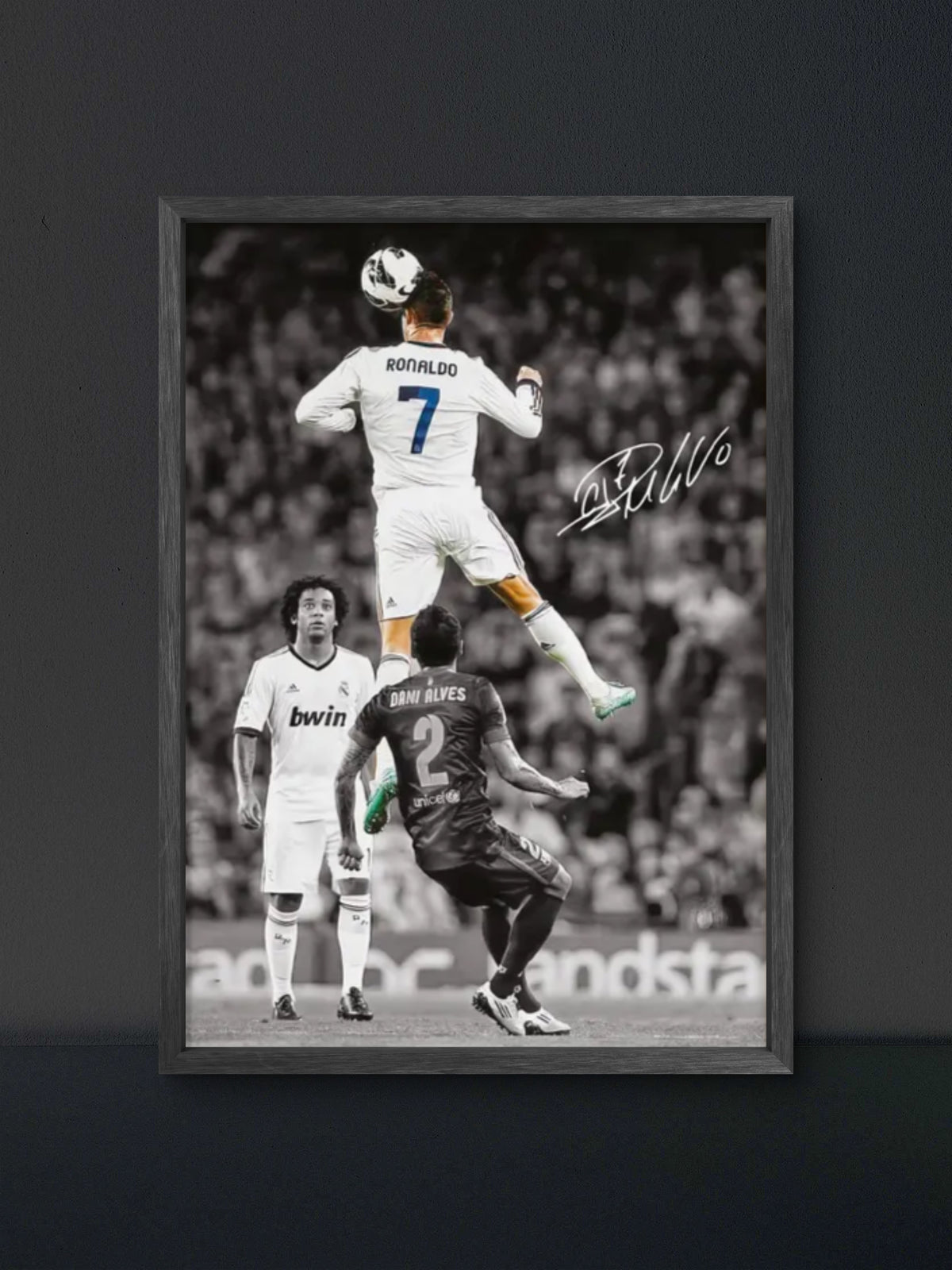 π Ronaldo CR7 Header Jump Poster β Soccer Wall Art Print (100% off)