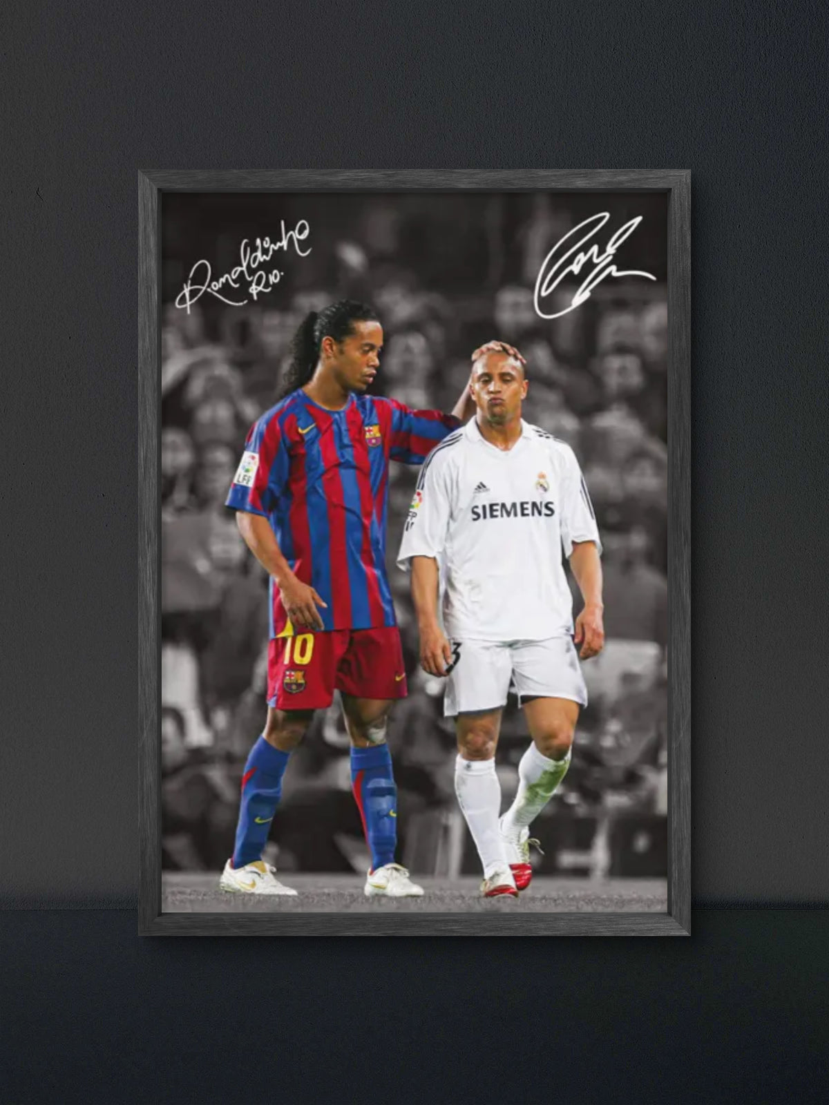 π Ronaldinho and Roberto Carlos Brazil Legends Poster β Soccer Wall Art Print (100% off)