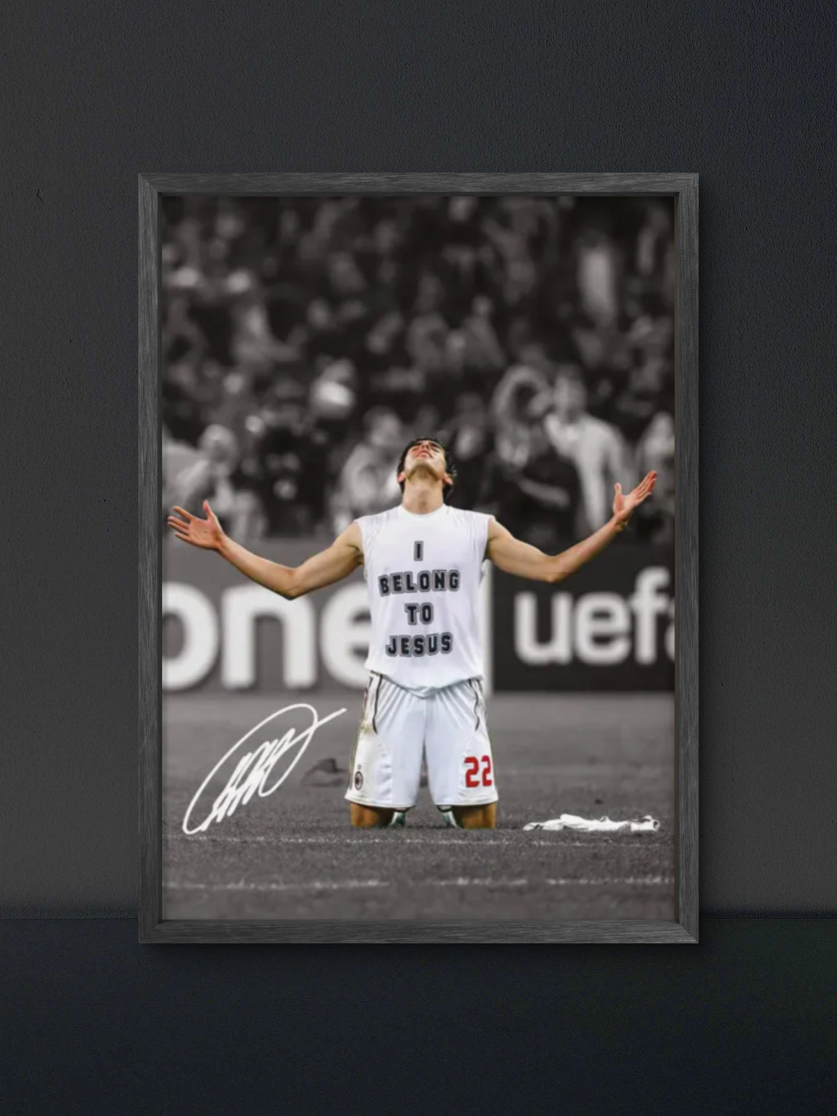 π Kaka I Belong To Jesus Celebration Poster β Soccer Wall Art Print (100% off)