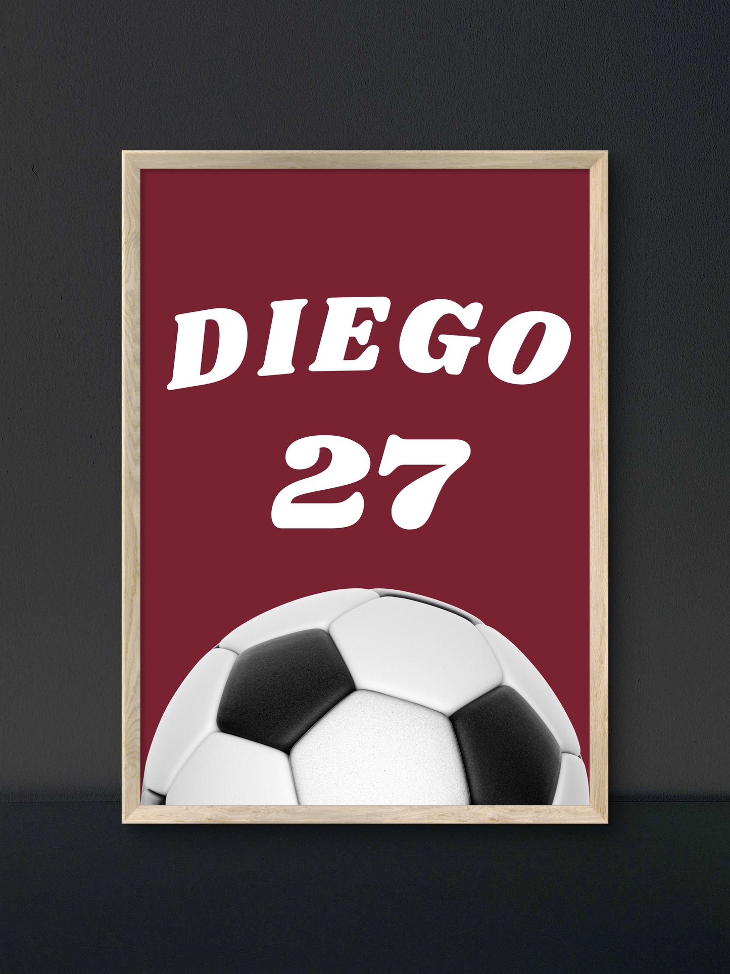 Custom Name & Number Poster