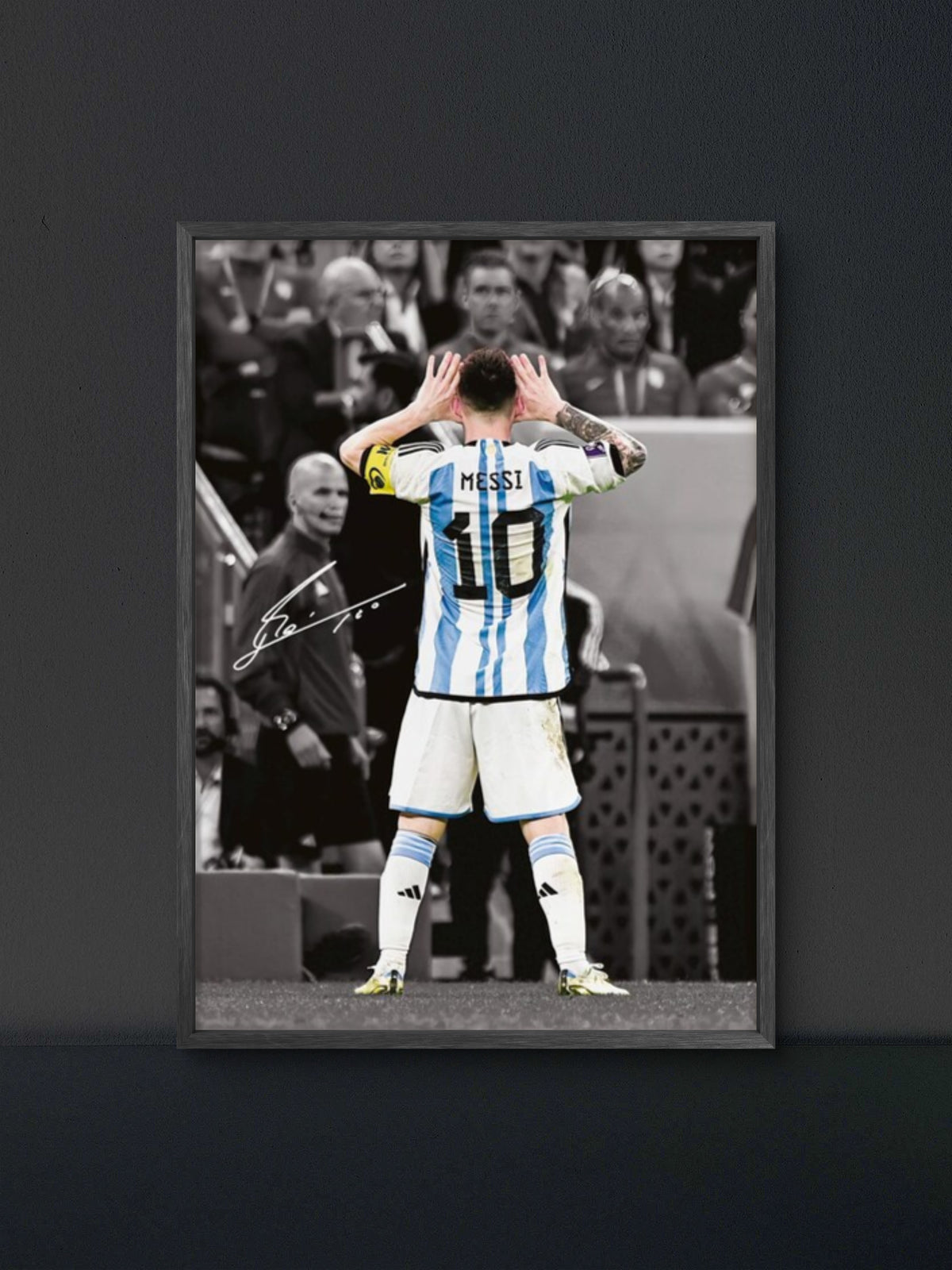 π Messi Argentina Arms Wide Poster β Soccer Wall Art Print (100% off)