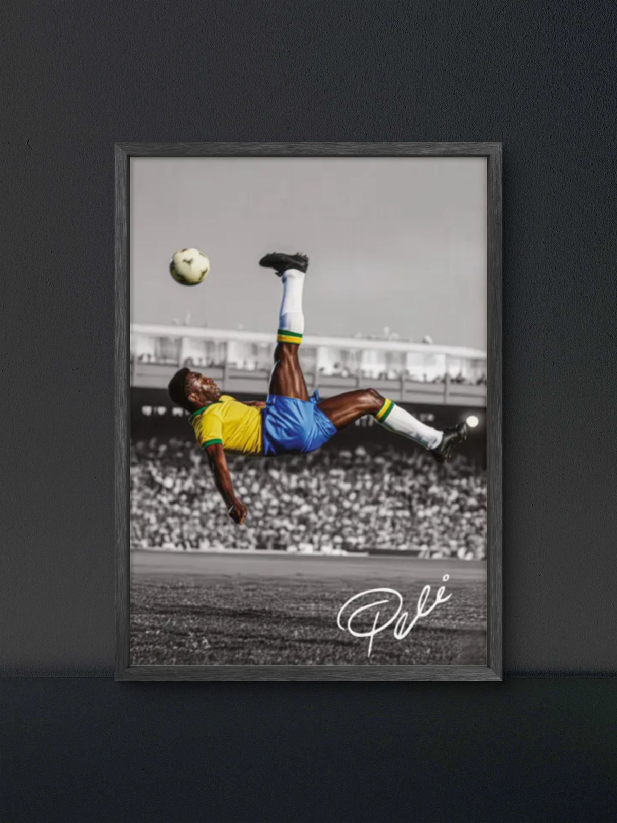 π Pele Brazil Bicycle Kick Poster β Soccer Wall Art Print (100% off)