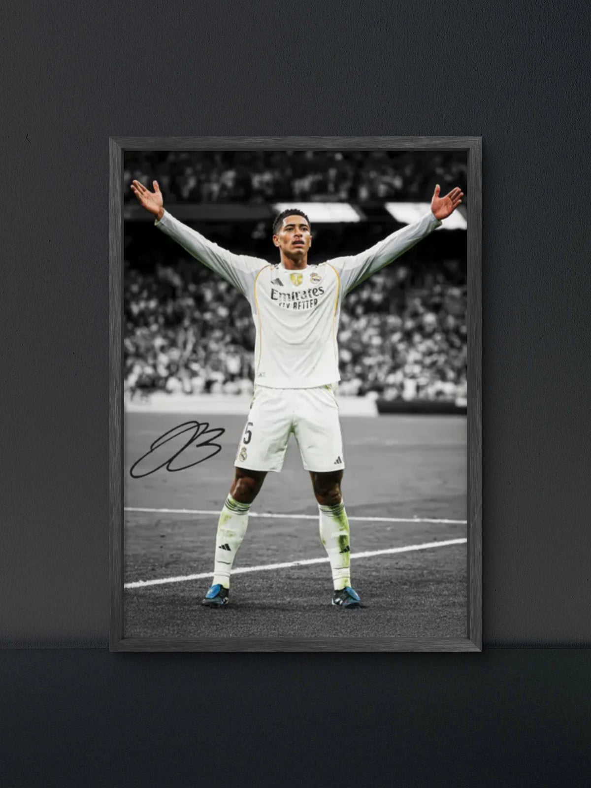 π Bellingham Madrid Arms Wide Celebration Poster β Soccer Wall Art Print (100% off)