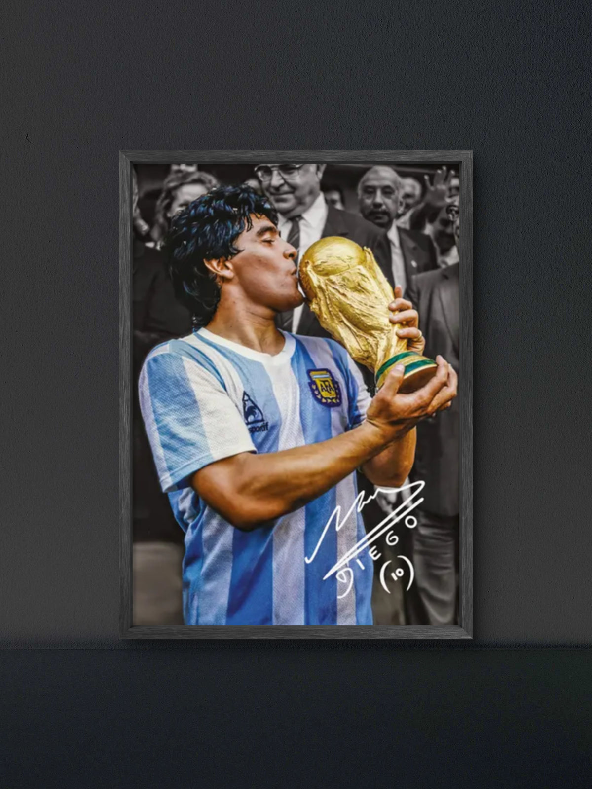 π Maradona Argentina World Cup Trophy Poster β Soccer Wall Art Print (100% off)