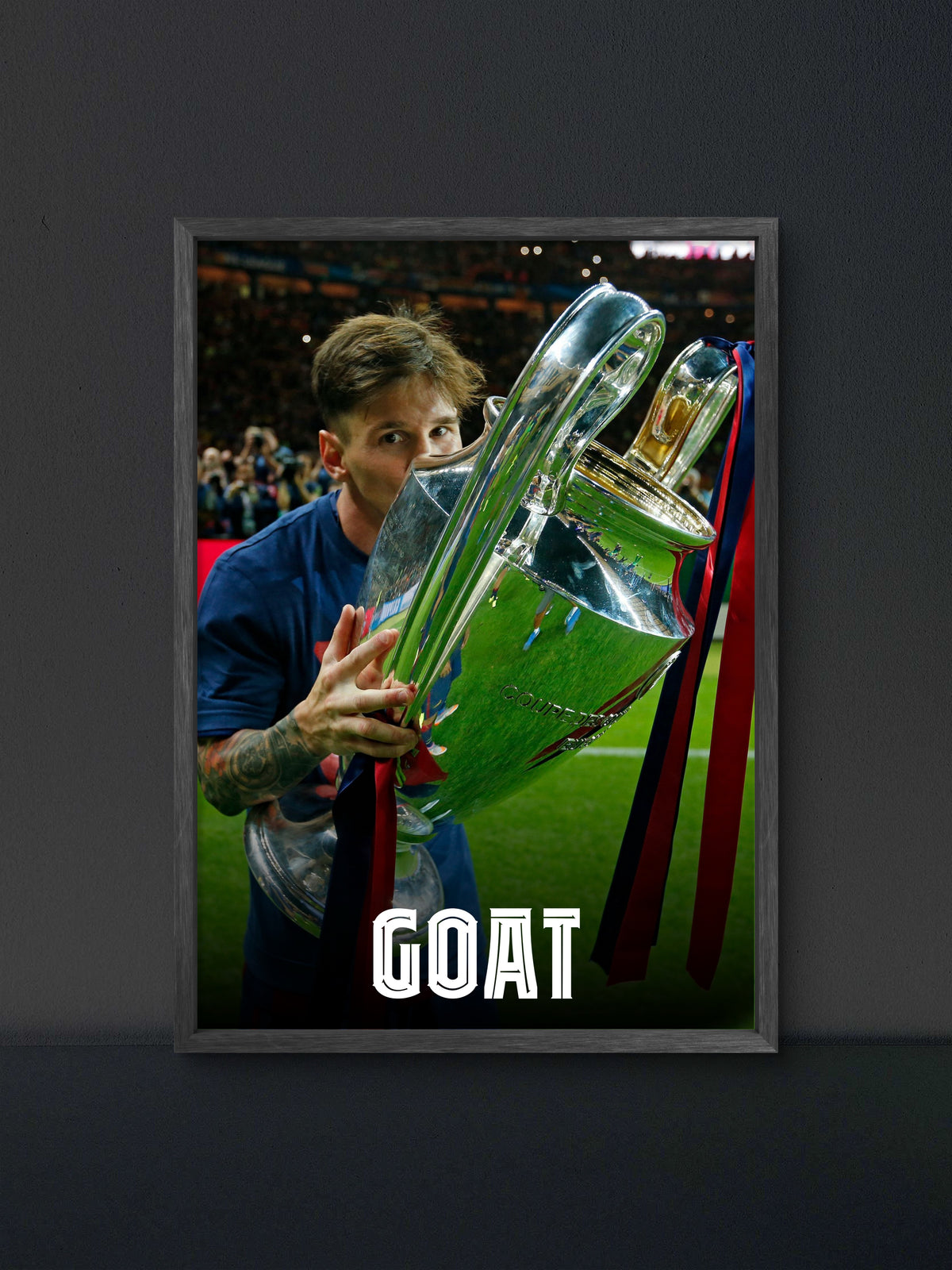 ๐ Messi GOAT Poster (100% off)