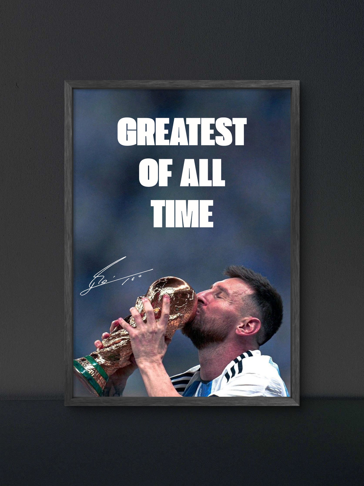 π Messi Greatest Of All Time World Cup Poster β Soccer Wall Art Print (100% off)