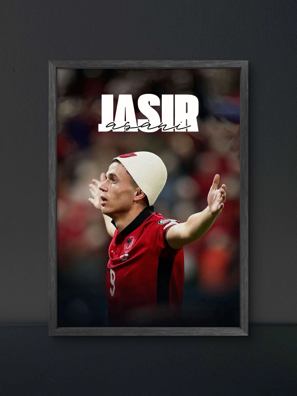 π Jasir Asani Celebration Poster β Soccer Wall Art Print (100% off)