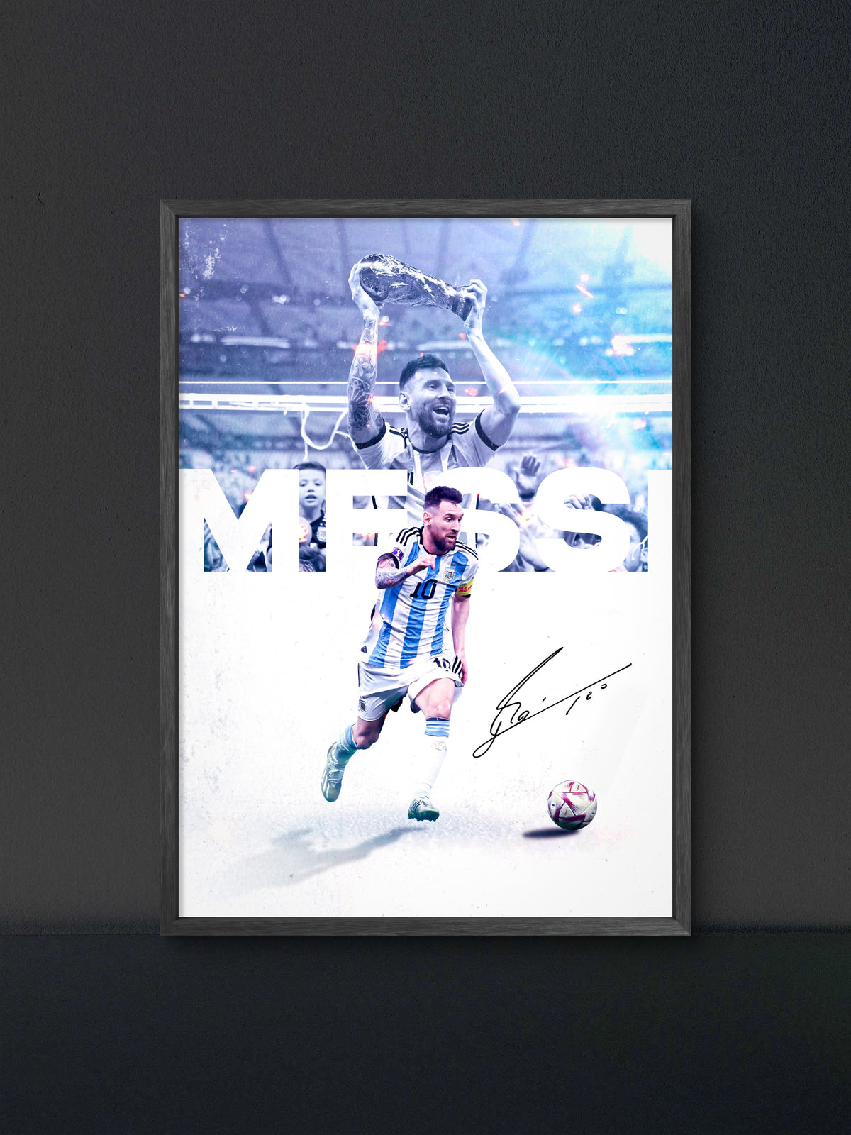 π Messi Argentina World Cup Graphic Art Poster β Soccer Wall Art Print (100% off)