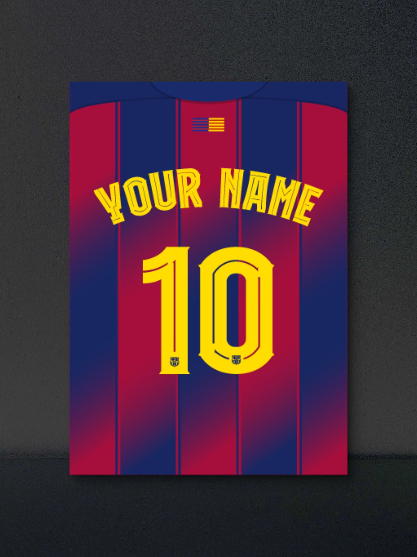 Custom Jersey Poster Barca