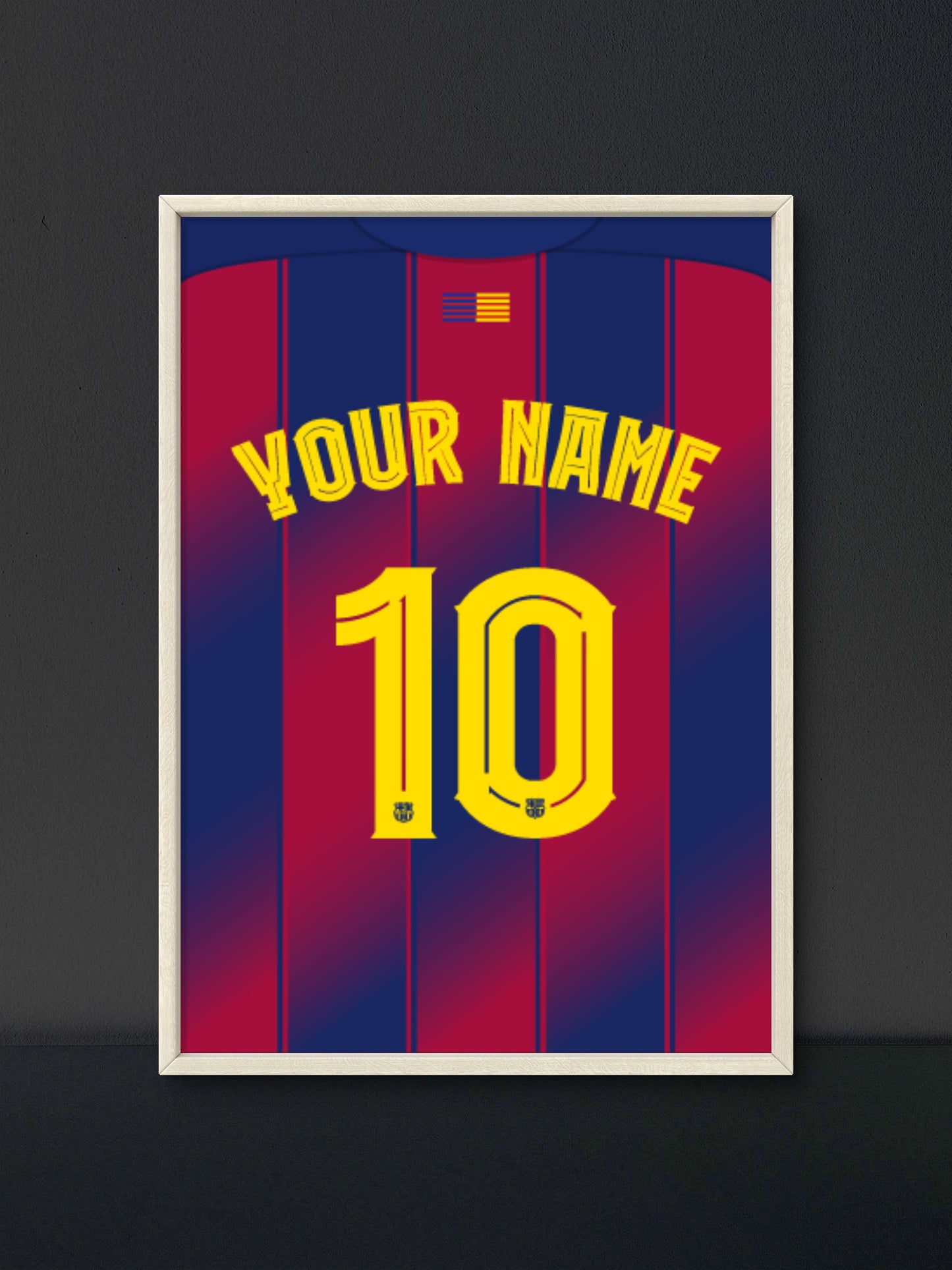 Custom Jersey Poster Barca