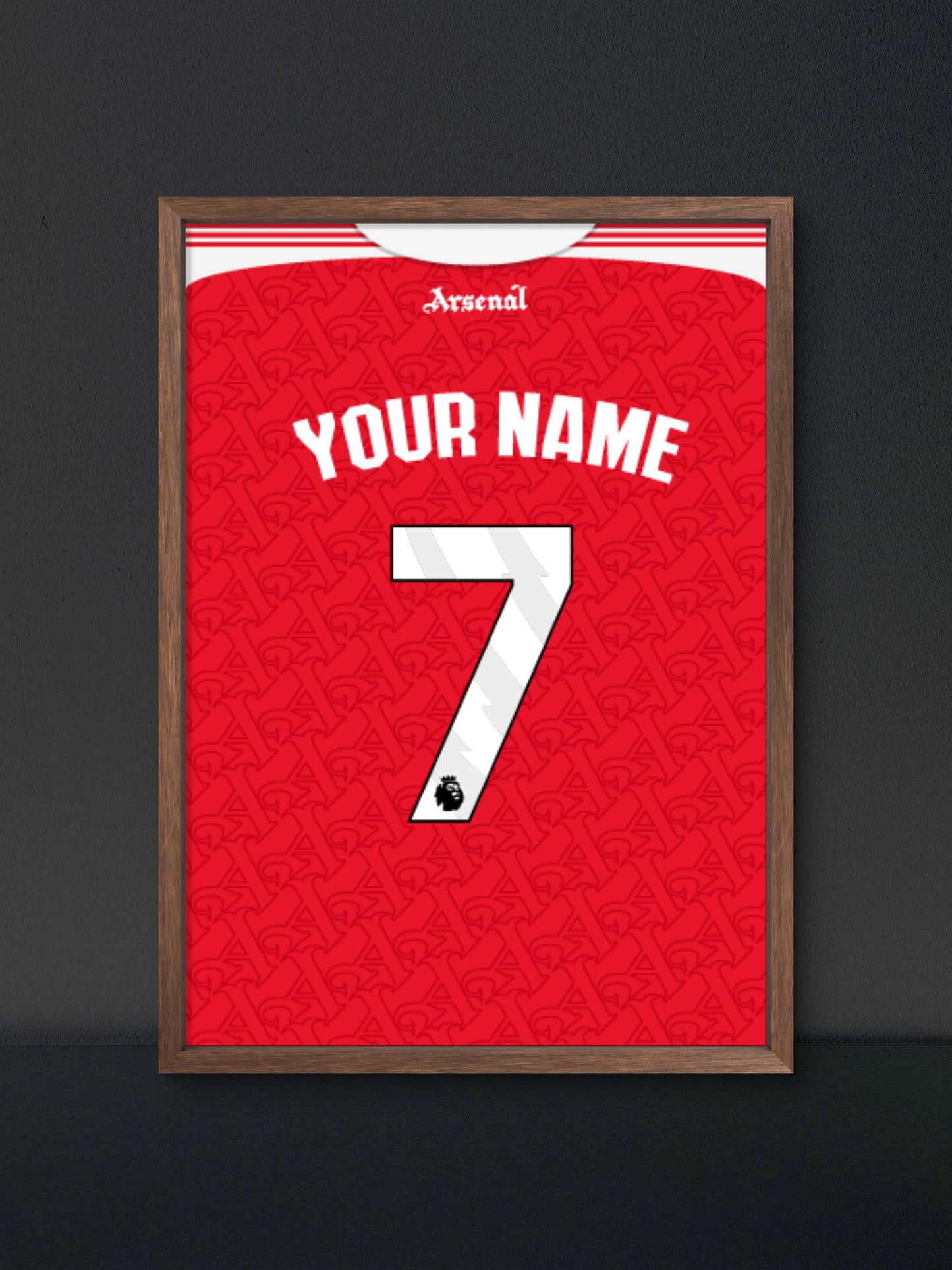 Custom Jersey Poster Arsenal