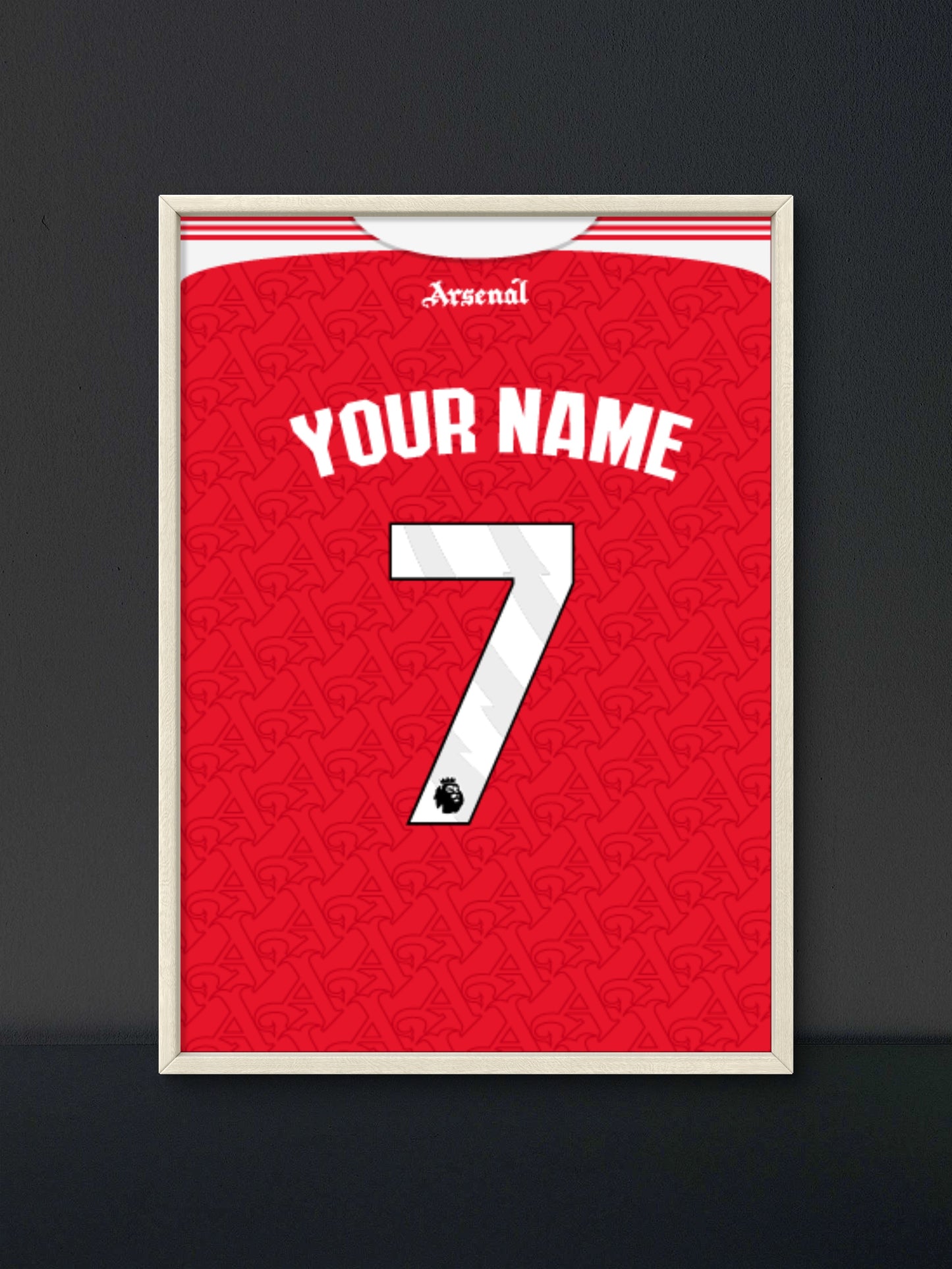 Custom Jersey Poster Arsenal