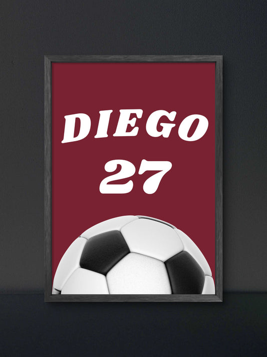 🎁 Custom Name & Number Poster (100% off)