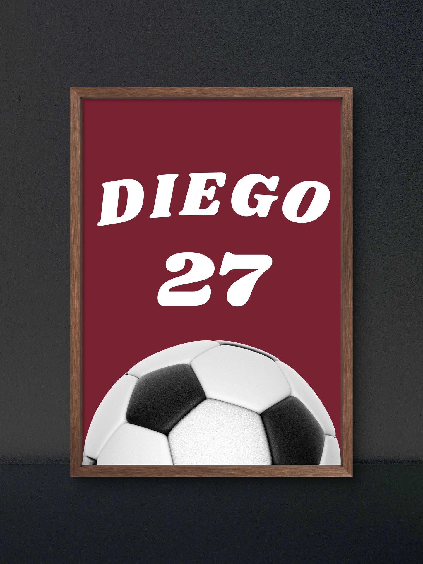 Custom Name & Number Poster