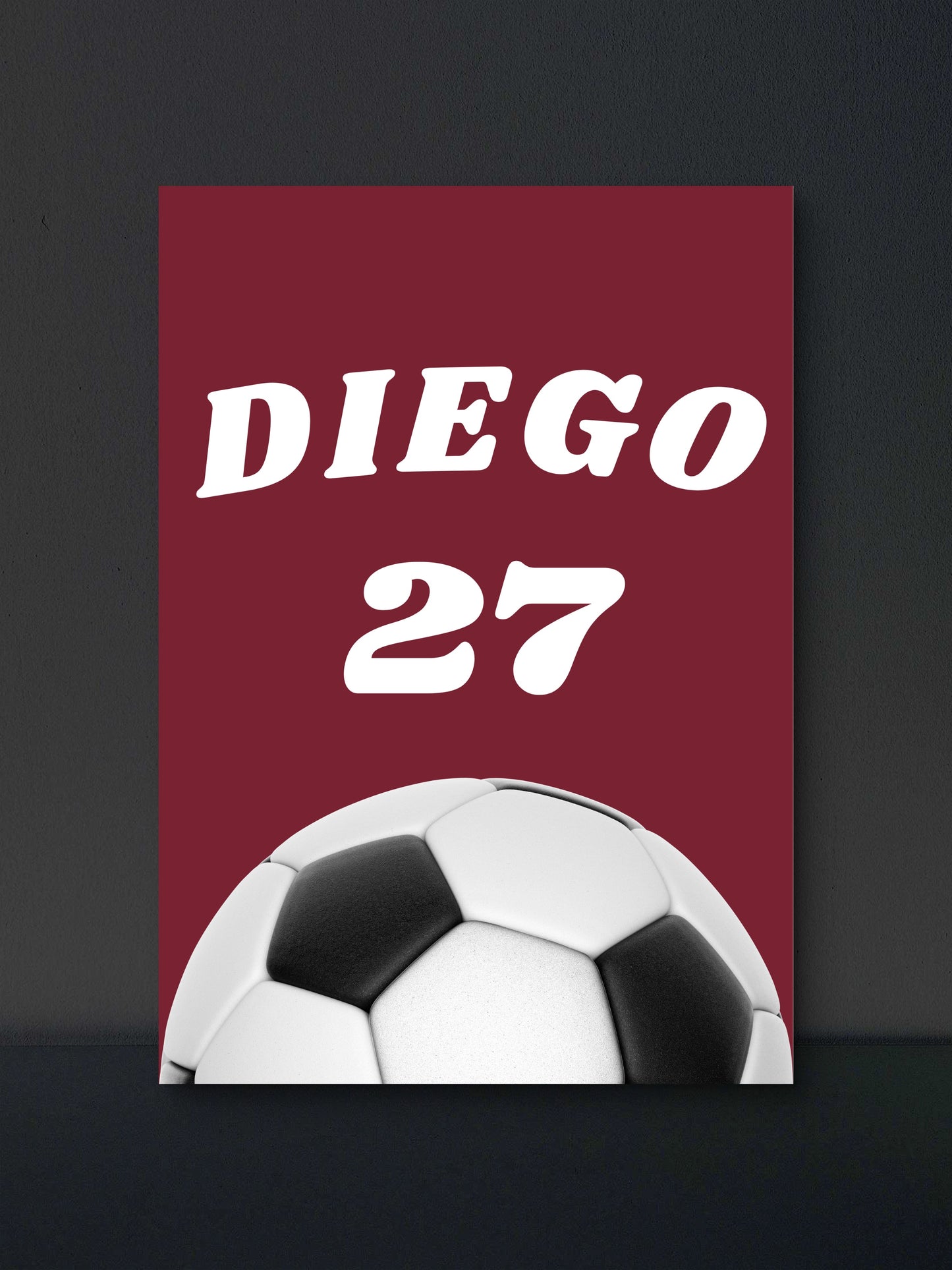 Custom Name & Number Poster