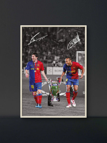 Henry and Messi Poster