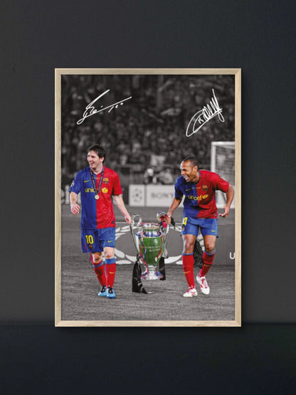 Henry and Messi Poster