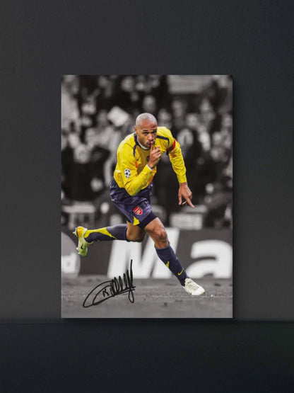 Thierry Henry Arsenal Away Kit Poster — Soccer Wall Art Print