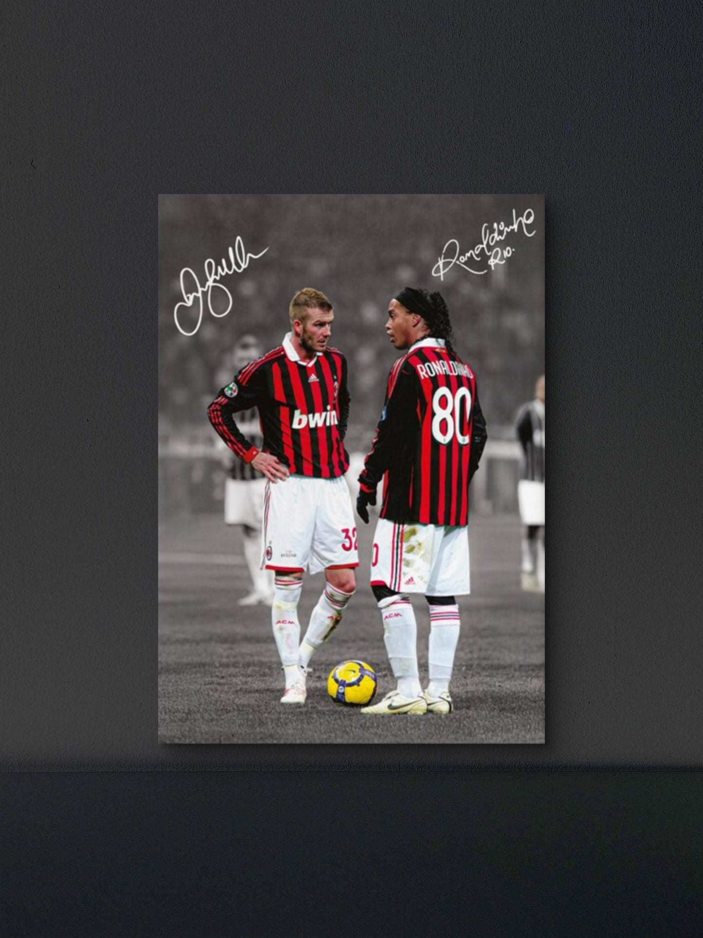 Ronaldinho & David Beckham Poster