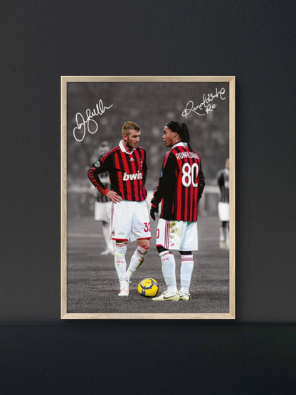 Ronaldinho & David Beckham Poster