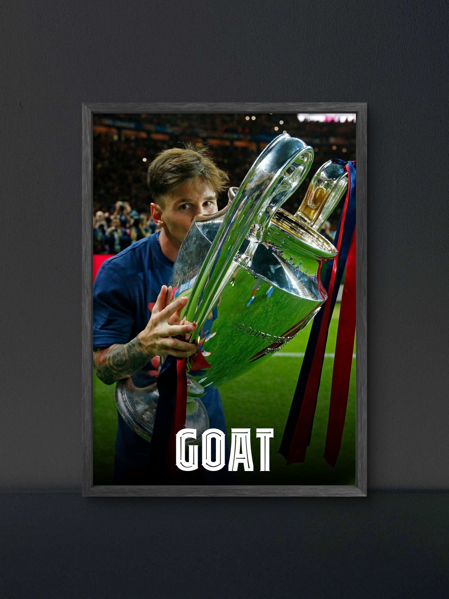 🎁 Messi GOAT Poster (100% off)