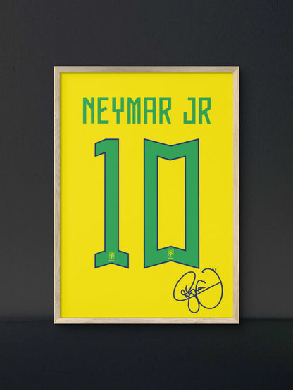 Neymar Jr Jersey Poster