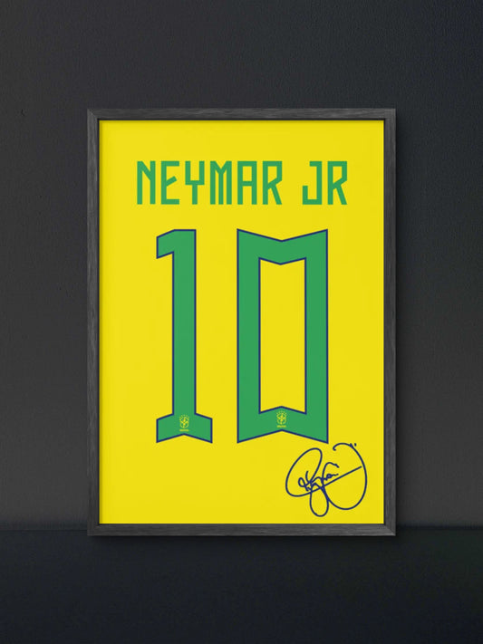 Neymar Jr Jersey Poster