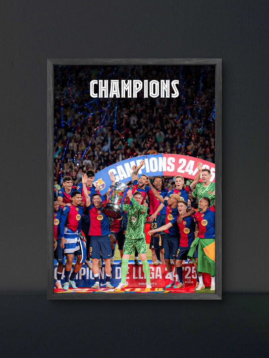 Barca Champions 2024/2025 Poster