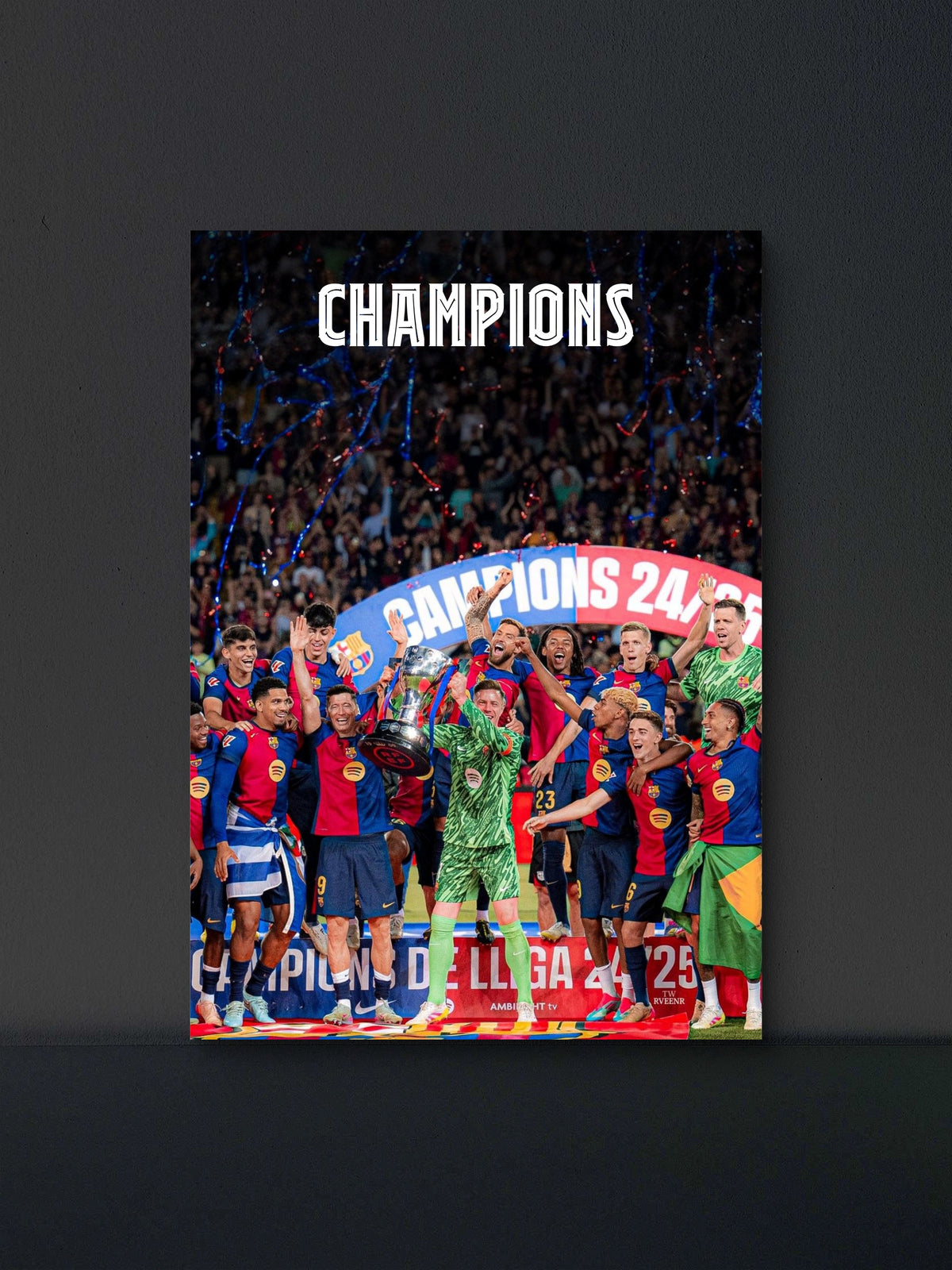 Barca Champions 2024/2025 Poster