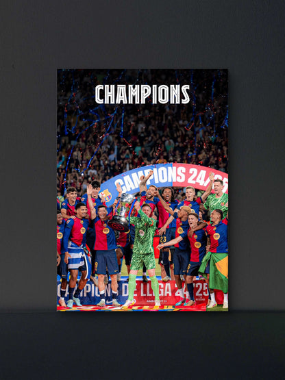 Barca Champions 2024/2025 Poster