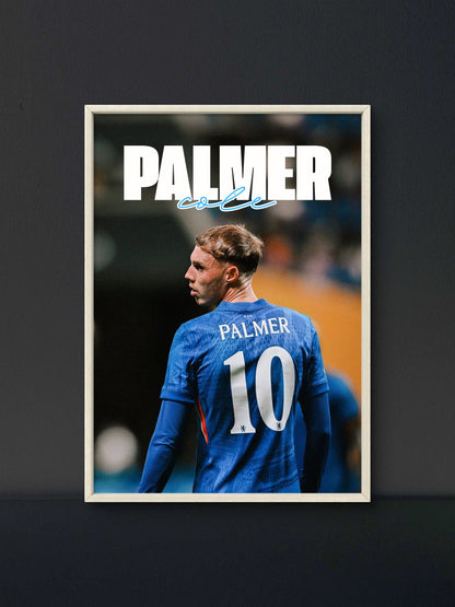 Cole Palmer Chelsea Number 10 Back Poster — Soccer Wall Art Print