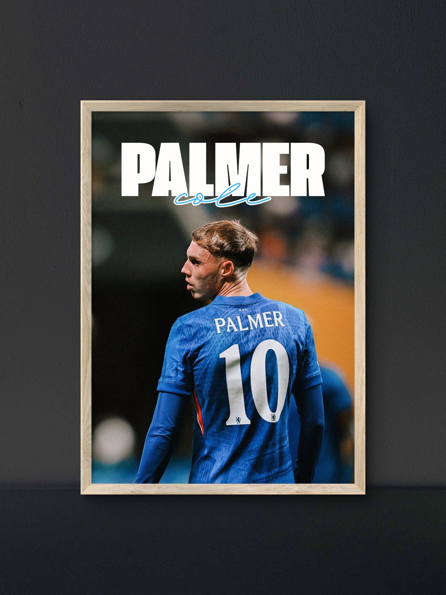 Cole Palmer Chelsea Number 10 Back Poster — Soccer Wall Art Print