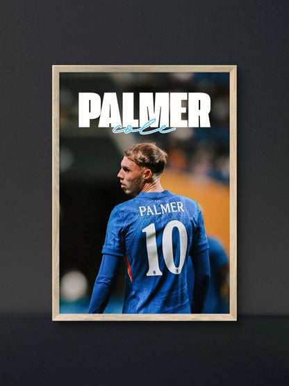Cole Palmer Chelsea Number 10 Back Poster — Soccer Wall Art Print