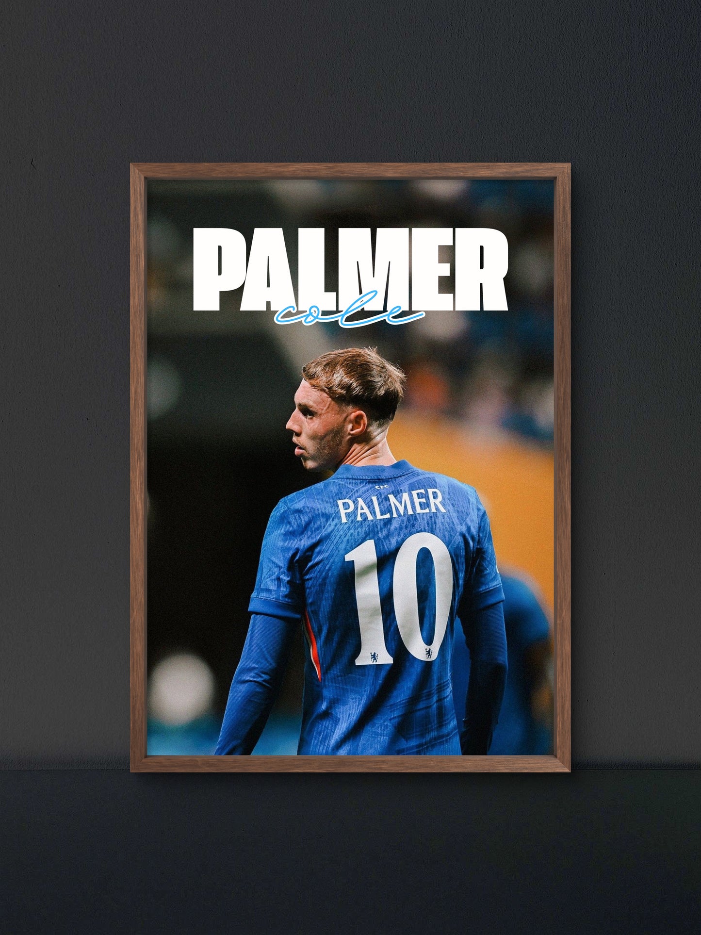 Cole Palmer Chelsea Number 10 Back Poster — Soccer Wall Art Print
