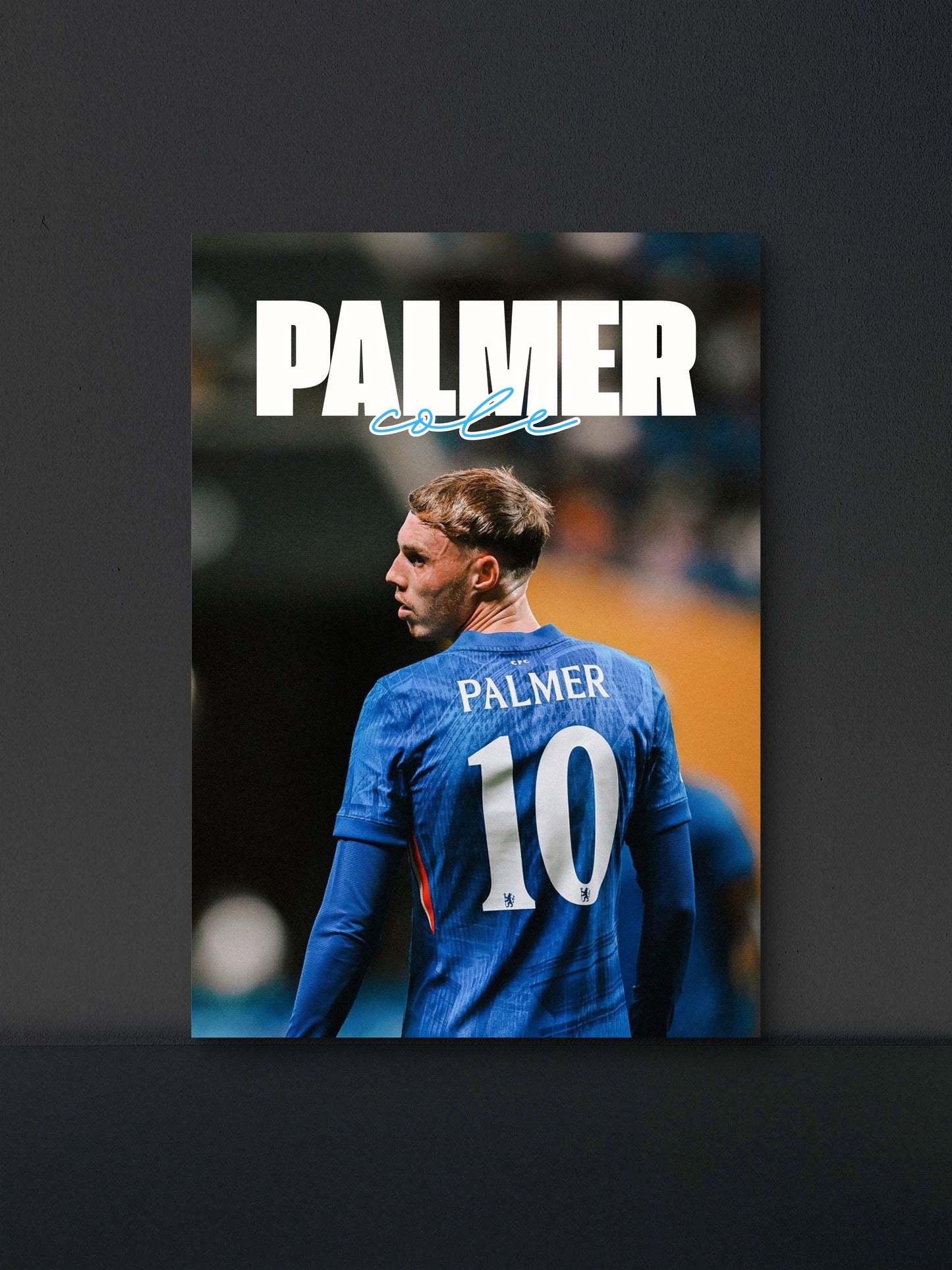 Cole Palmer Chelsea Number 10 Back Poster — Soccer Wall Art Print