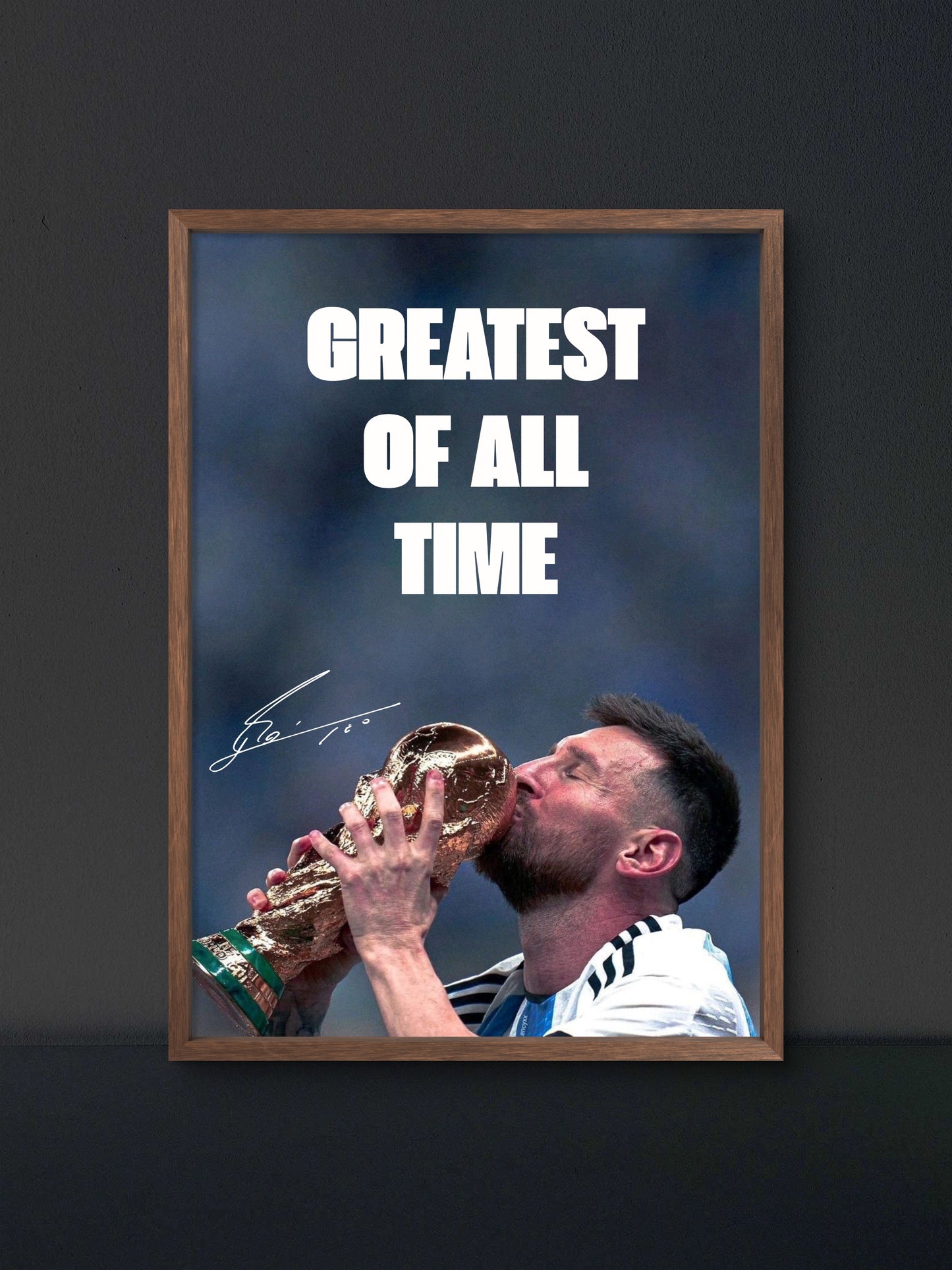 Messi GOAT Poster