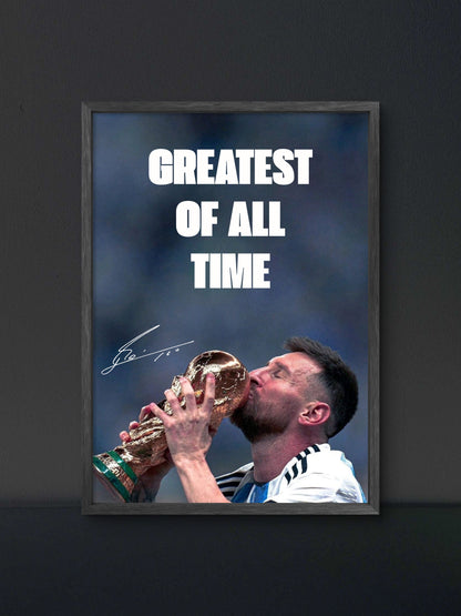 Messi GOAT Poster