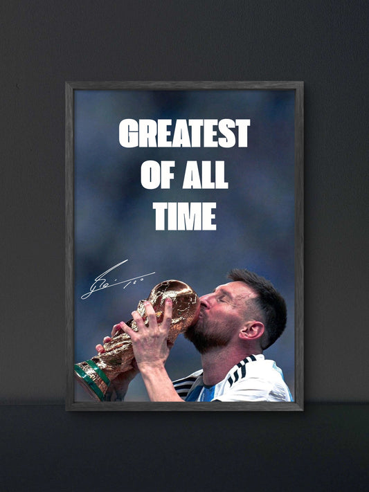🎁 Messi GOAT Poster (100% off)