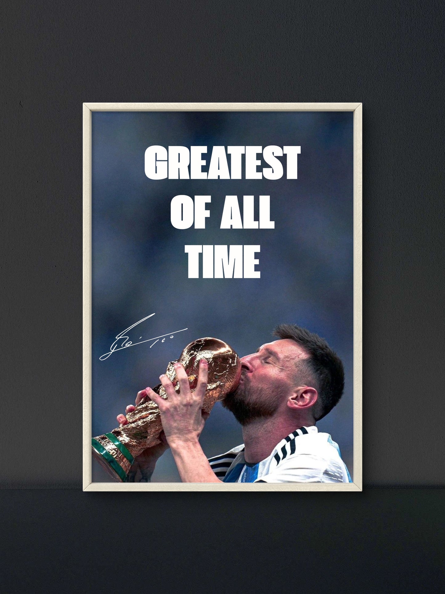Messi GOAT Poster