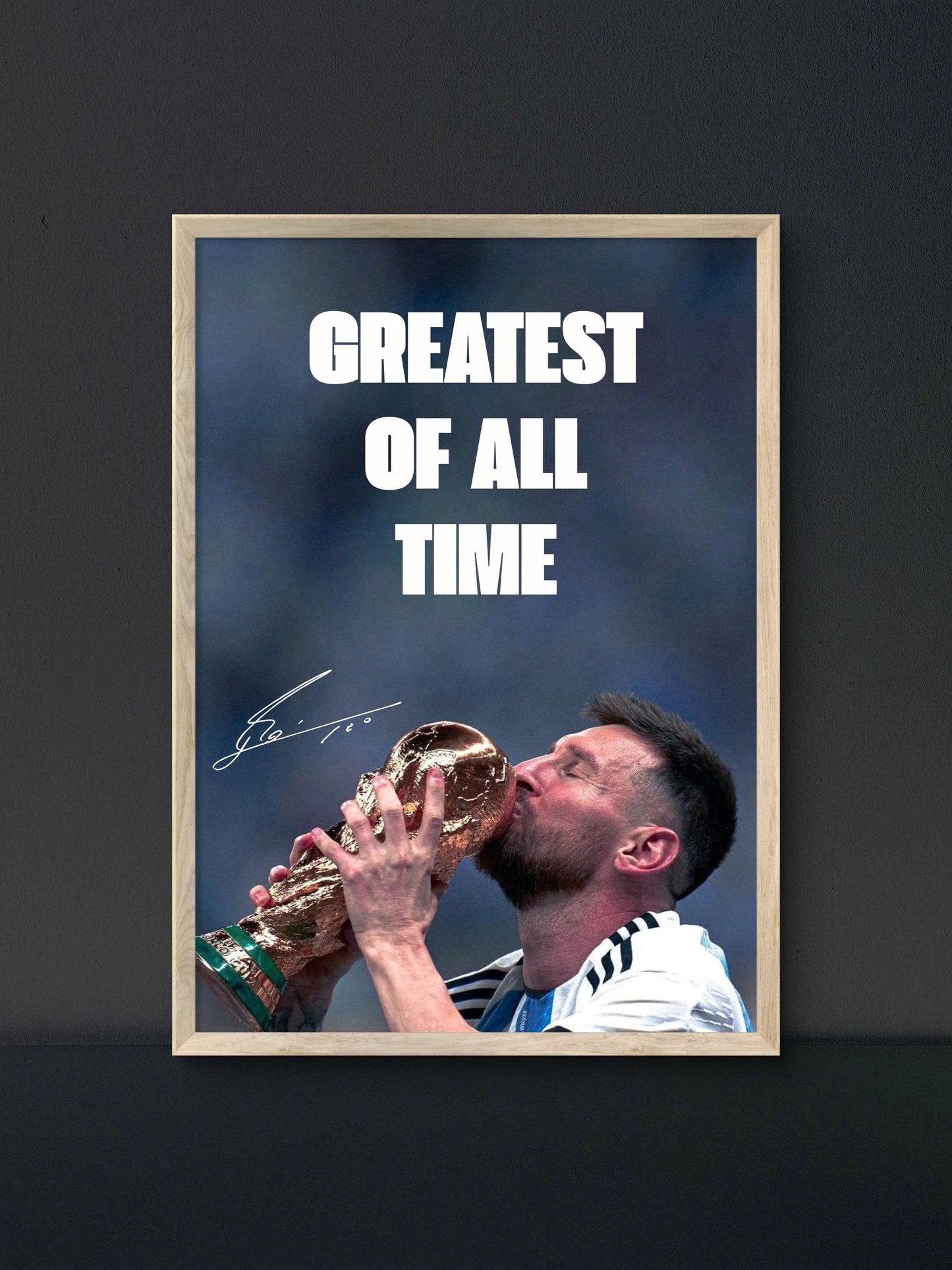 Messi GOAT Poster